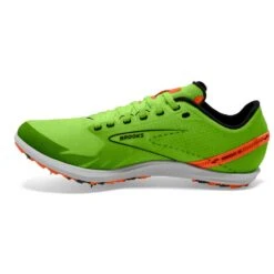 BROOKS Unisex Draft XC Spike - Green Grecko/Red Orange/White- Regular (D) -Sports Store 100039 308 M Draft XC