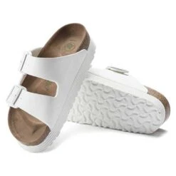 Birkenstock Arizona Platform Vegan - White- Medium/Narrow 10 Birkenstock Arizona Platform Vegan - White- Medium/Narrow -Sports Store 1018581 sole