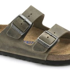 Birkenstock Arizona Soft Footbed Faded Khaki Oiled Nubuck Leather- Regular/Wide -Sports Store 1019313 detail 1