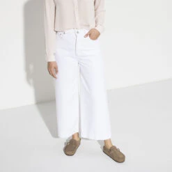 Birkenstock Women's Buckley Suede - Grey Taupe- Medium/Narrow -Sports Store 1019490 f look f 1