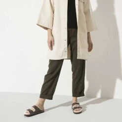 Birkenstock Arizona Shearling Sandal - Habana Natural- Medium/Narrow -Sports Store 1021049 f look f