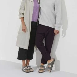 Birkenstock Arizona Shearling Sandals - Iron Natural- Medium/Narrow -Sports Store 1021067 detail 7