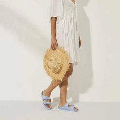 Birkenstock Arizona EVA Sandals - Dusty Blue- Medium/Narrow -Sports Store 1022308 f look f