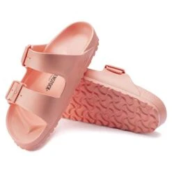 Birkenstock Arizona EVA Sandal - Coral Peach- Medium/Narrow -Sports Store 1022367 sole