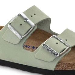 Birkenstock Women's Arizona Nubuck - Matcha- Medium/Narrow -Sports Store 1024116 detail 1