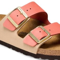 Birkenstock Women's Arizona Nubuck Sandal - Mars/Sandcastle - Regular (B) -Sports Store 1025757 detail 1