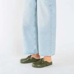 Birkenstock Women's Boston EVA Clog - Khaki - Medium/Narrow (B) -Sports Store 1026215 f look f