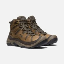 Keen Men's Circadia Mid WP Hiking Boot- Bison/Brindle- Wide (2E) 10 Keen Men's Circadia Mid WP Hiking Boot- Bison/Brindle- Wide (2E) -Sports Store 1026841 PLA PDP