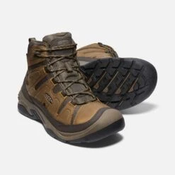 Keen Men's Circadia Mid WP Hiking Boot- Bison/Brindle- Wide (2E) 11 Keen Men's Circadia Mid WP Hiking Boot- Bison/Brindle- Wide (2E) -Sports Store 1026841 PPS PDP