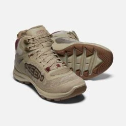 Keen Women's Terradora Flex Mid WP Hiking Boot - Plaza Taupe/Windsor Wine - Regular (B) 10 Keen Women's Terradora Flex Mid WP Hiking Boot - Plaza Taupe/Windsor Wine - Regular (B) -Sports Store 1026878 PPS PDP