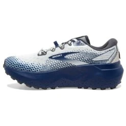 BROOKS Men's Caldera 6 Trail Running Shoe - Oyster/Blue Depths/Pearl - Regular (D) -Sports Store 110379 071 M Caldera 6
