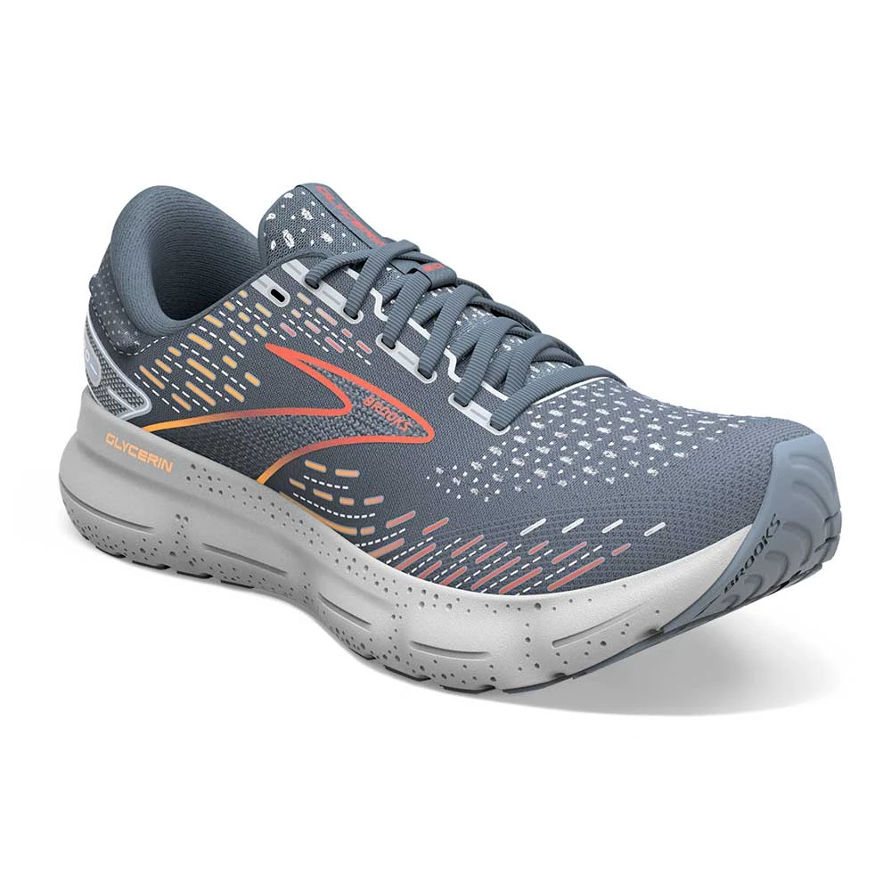 BROOKS Men's Glycerin 20 Running Shoe - Grey/Chili Oil/Orange - Regular (D) 4 BROOKS Men's Glycerin 20 Running Shoe - Grey/Chili Oil/Orange - Regular (D) - Image 2