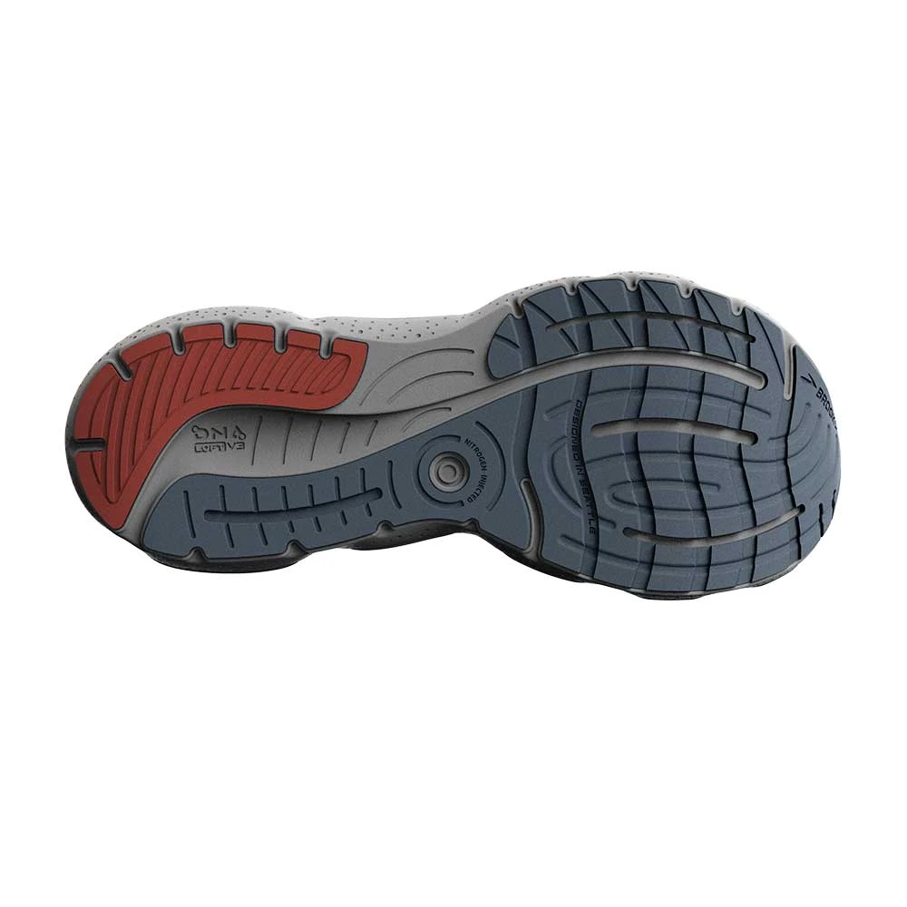 BROOKS Men's Glycerin 20 Running Shoe - Grey/Chili Oil/Orange - Regular (D) 5 BROOKS Men's Glycerin 20 Running Shoe - Grey/Chili Oil/Orange - Regular (D) - Image 3