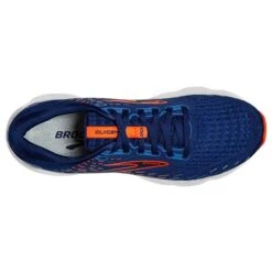 BROOKS Men's Glycerin 20 Running Shoe - Blue Depths/Palace Blue/Orange - Regular (D) -Sports Store 110382 444 O Glycerin 20