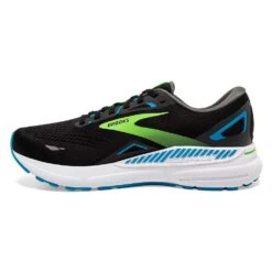 BROOKS Men's Adrenaline GTS 23 Running Shoe - Black/Hawaiian Ocean/Green- Regular (D) -Sports Store 110391 006 M Adrenaline GTS 23