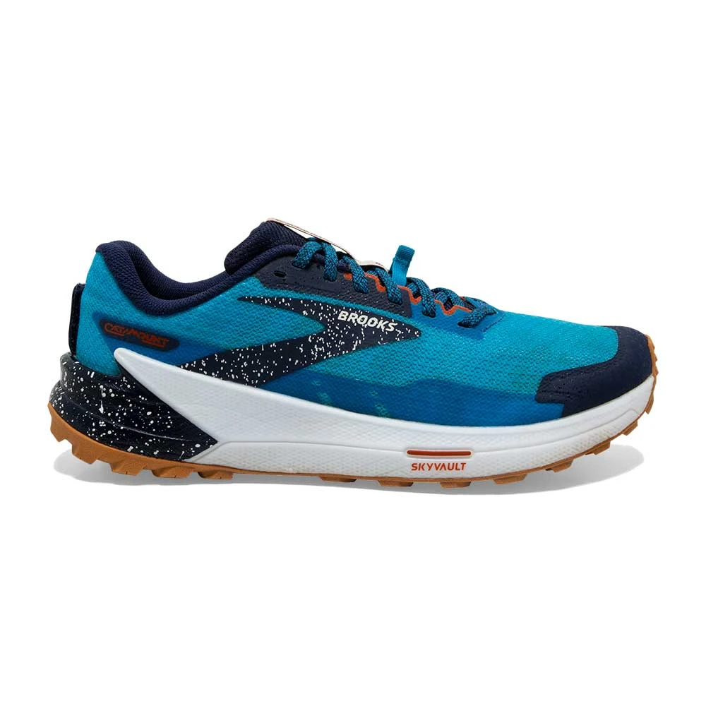 BROOKS Men's Catamount 2 Trail Running Shoe- Peacoat/Atomic Blue/Rooibos - Regular (D) 3 BROOKS Men's Catamount 2 Trail Running Shoe- Peacoat/Atomic Blue/Rooibos - Regular (D)