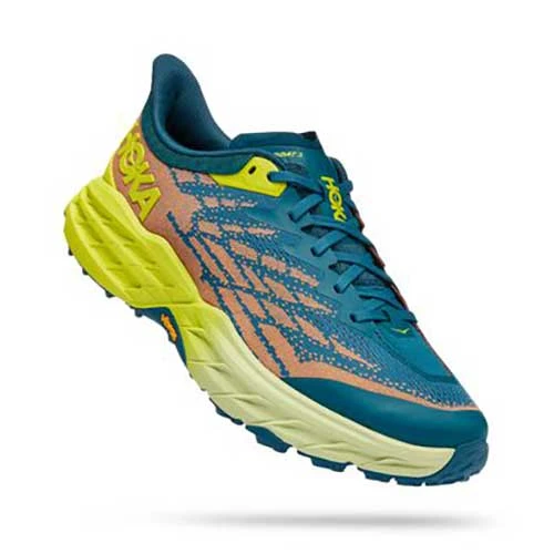Hoka Men's Speedgoat 5 Trail Shoes - Blue Coral/Evening Primrose - Regular (D) 4 Hoka Men's Speedgoat 5 Trail Shoes - Blue Coral/Evening Primrose - Regular (D) - Image 2