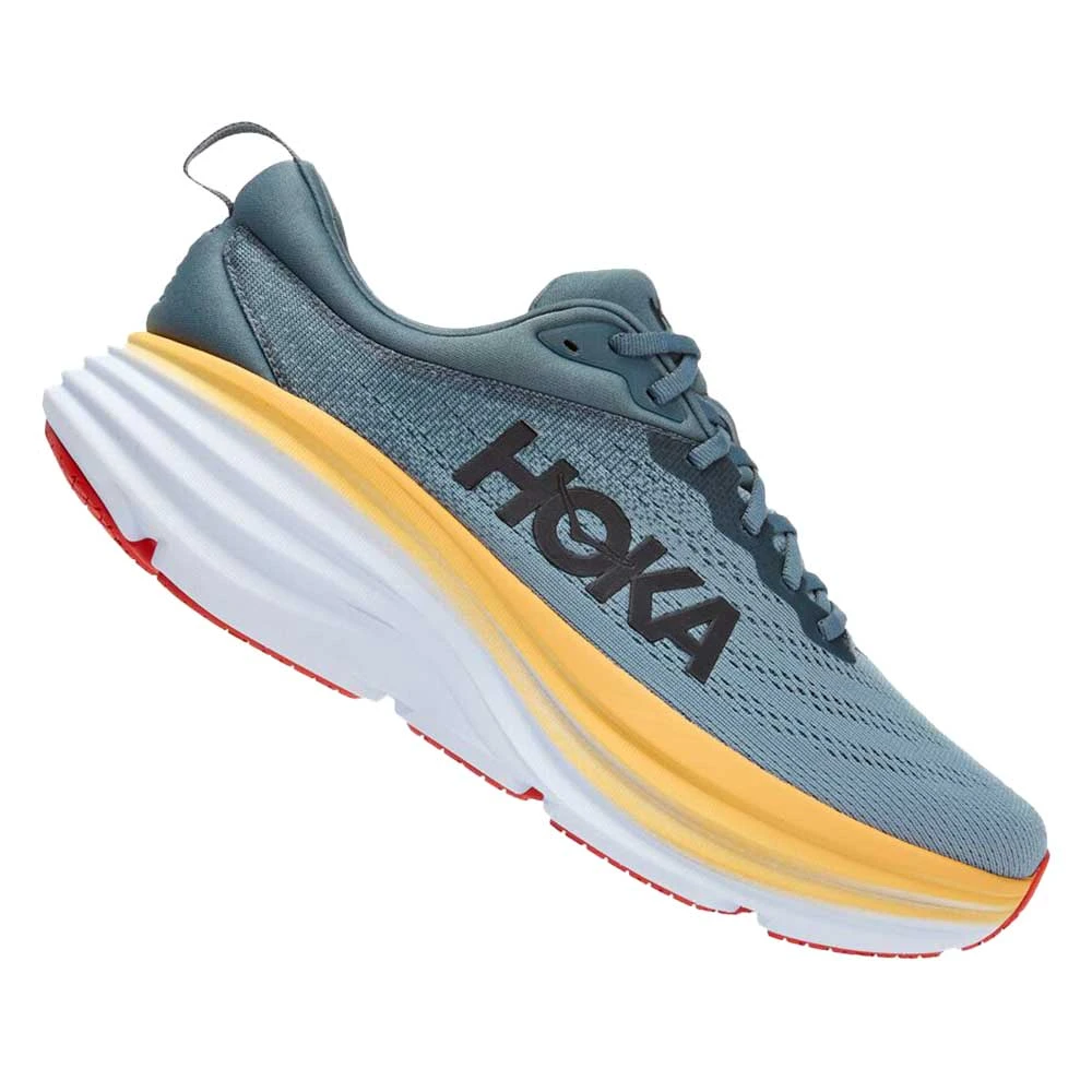 Hoka Men's Bondi 8 Running Shoe- Goblin Blue/Mountain Spring - Regular (D) 4 Hoka Men's Bondi 8 Running Shoe- Goblin Blue/Mountain Spring - Regular (D) - Image 2
