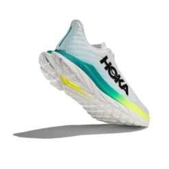 Hoka Women's Mach 5 Running Shoe - White/Blue Glass - Regular (B) -Sports Store 1127894 WBGL 4