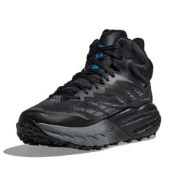 Hoka Men's Speedgoat 5 Mid GTX Running Shoe - Black/Black -Sports Store 1127918 BBLC 3