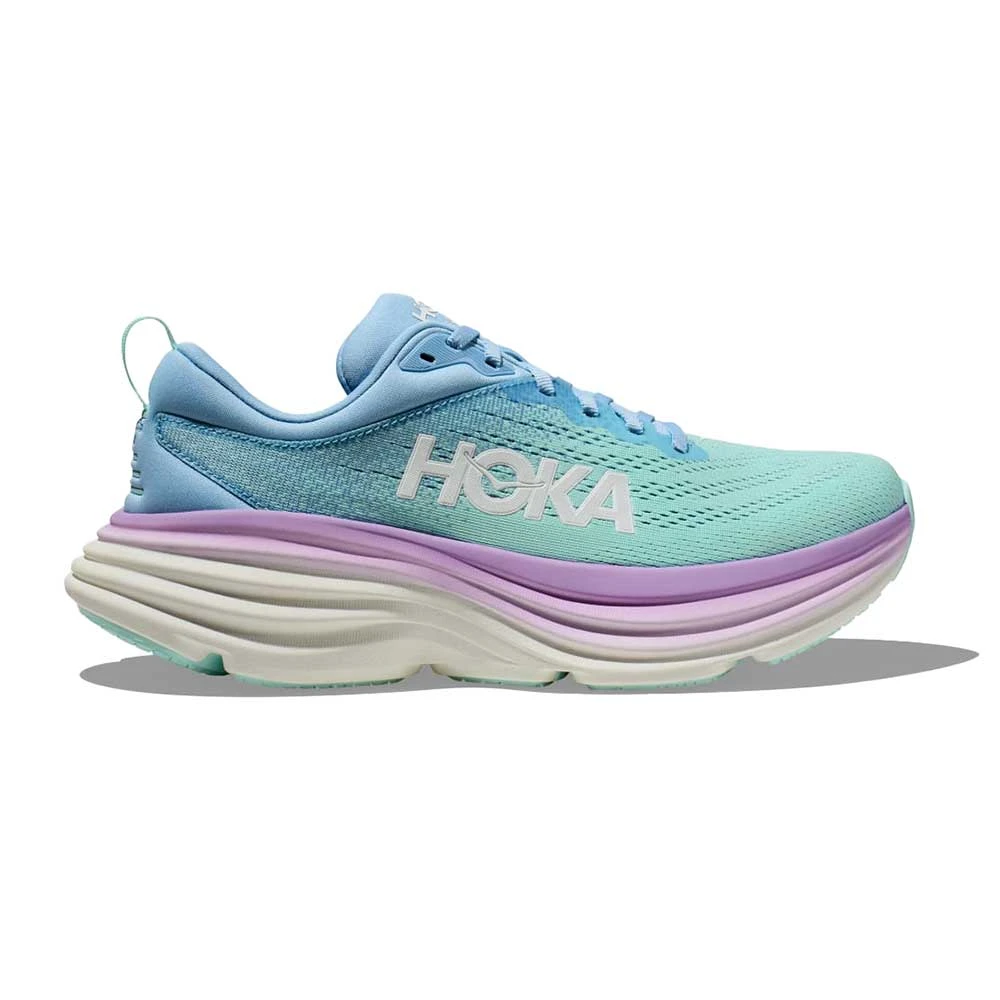 Hoka Women's Bondi 8 Running Shoe - Airy Blue/Sunlit Ocean - Regular (B) 3 Hoka Women's Bondi 8 Running Shoe - Airy Blue/Sunlit Ocean - Regular (B)