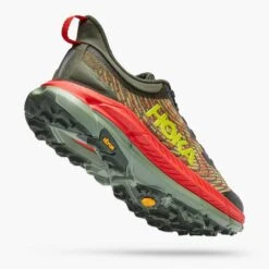 Hoka Men's Mafate Speed 4 Trail Shoe - Thyme/Fiesta- Regular (D) -Sports Store 1129930 TFST 3