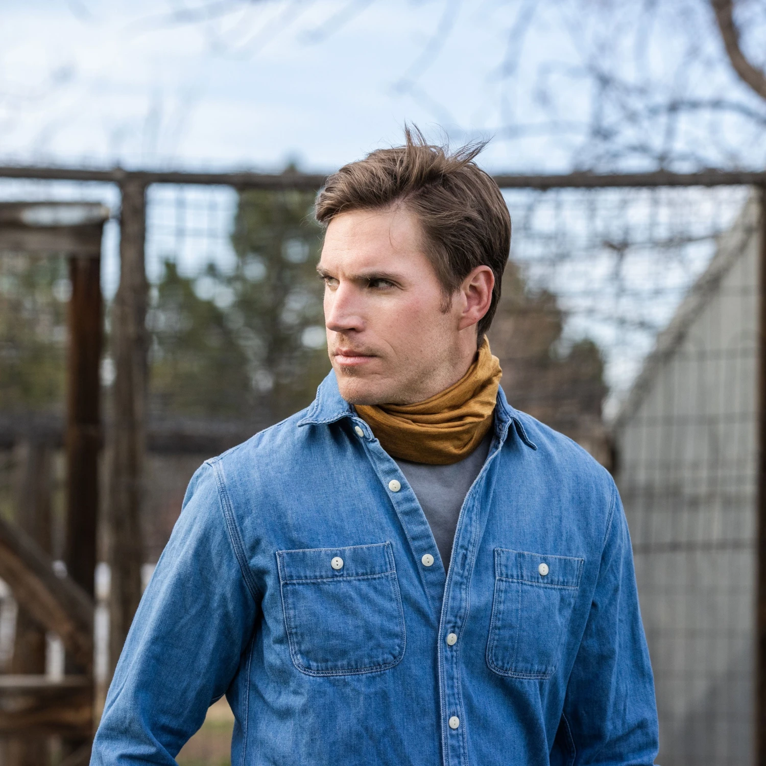 Buff Merino Lightweight Multifunctional Neckwear - Mustard 8 Buff Merino Lightweight Multifunctional Neckwear - Mustard - Image 6