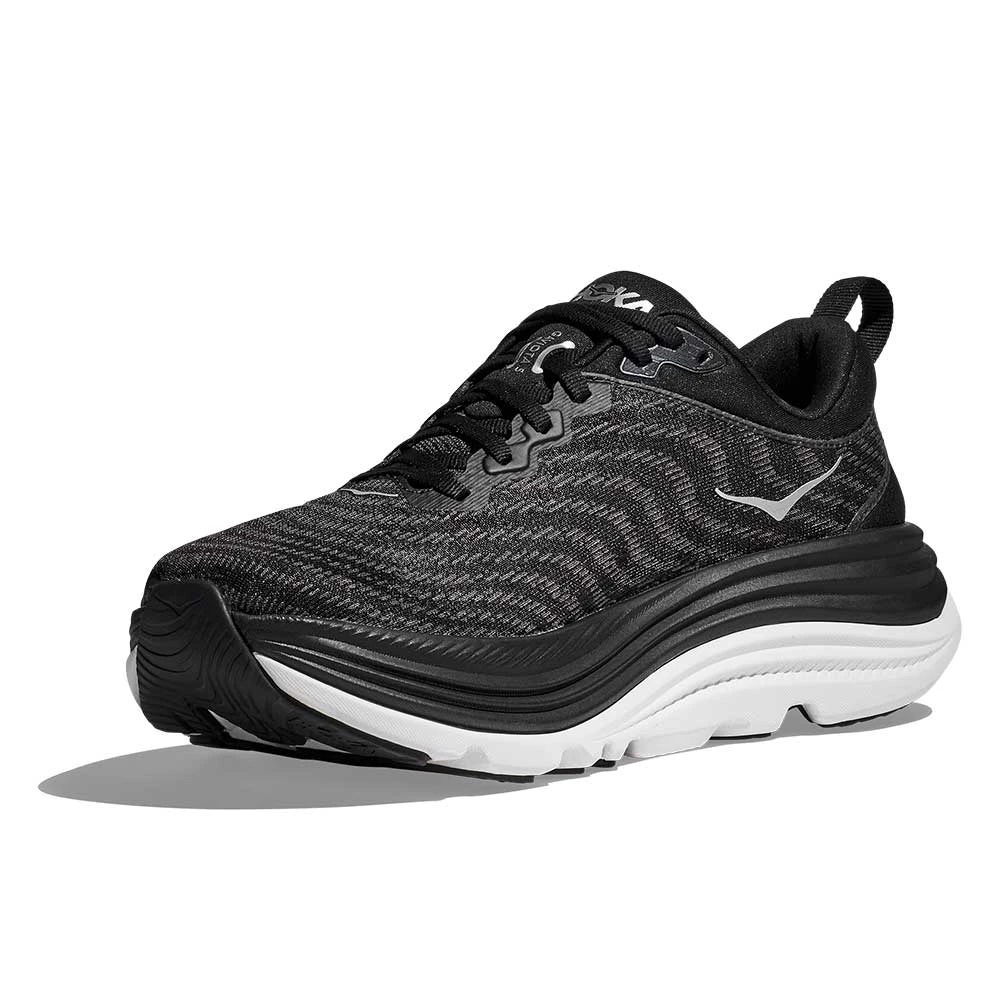 Hoka Men's Gaviota 5 Running Shoe - Black/White - Wide (2E) 5 Hoka Men's Gaviota 5 Running Shoe - Black/White - Wide (2E) - Image 3