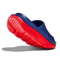Hoka Unisex Ora Recovery Slide 3 - Bellwether Blue/Red Alert - Regular (D) -Sports Store 1135061 BBRA 4
