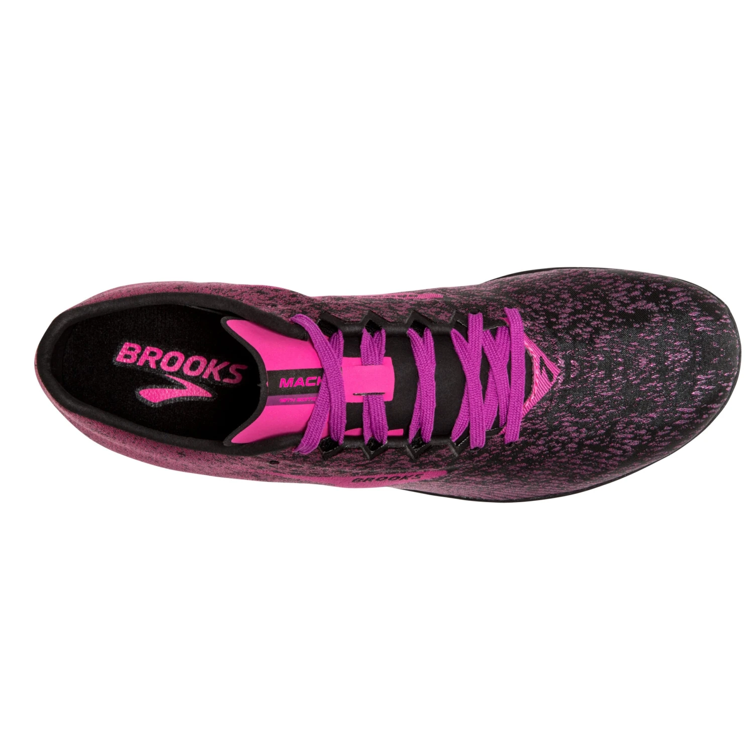 BROOKS Women's Mach 19 Track Spike - Black/Hollyhock/Pink- Regular (B) 7 BROOKS Women's Mach 19 Track Spike - Black/Hollyhock/Pink- Regular (B) - Image 5