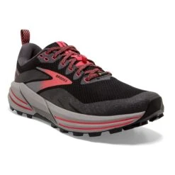 BROOKS Women's Cascadia 16 GoreTEX Trail Running Shoe - Black/Blackened Pearl/Coral - Regular (B) -Sports Store 120364 071 A Cascadia 16 GTX