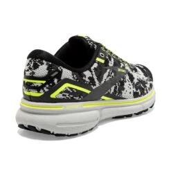 BROOKS Women's Ghost 15 Camo Running Shoe - Black/Ebony/Nightlife - Regular (B) -Sports Store 120380 029 H Ghost 15