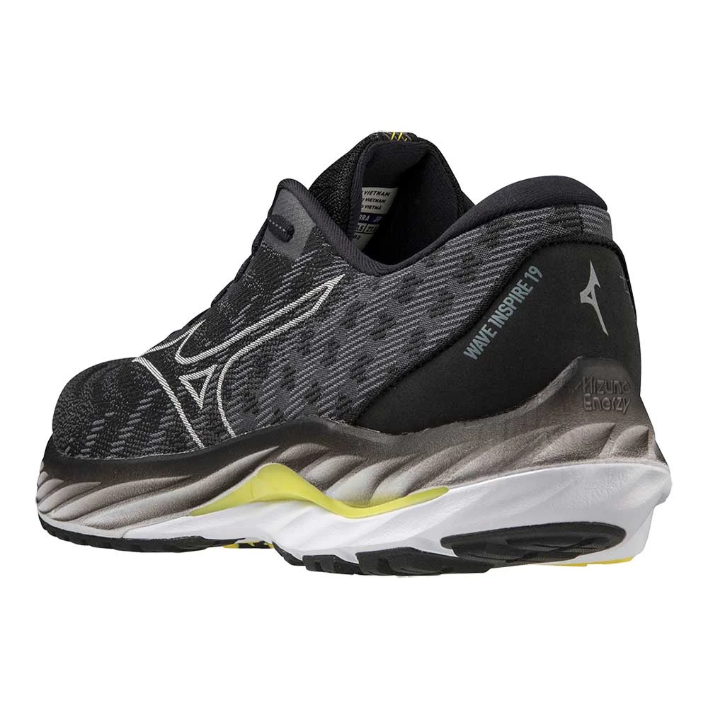 Mizuno Men's Wave Inspire 19 SSW Running Shoe- Black/Nimbus Cloud- Regular (D) 8 Mizuno Men's Wave Inspire 19 SSW Running Shoe- Black/Nimbus Cloud- Regular (D) - Image 6