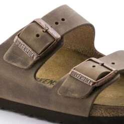Birkenstock Arizona Cork Tobacco Brown Oiled Leather Sandal- Regular/Wide -Sports Store 352203 detail 1