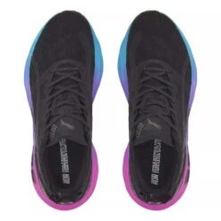 Men's Foreverrun Nitro Sunset Running Shoe - Puma Black/Luminous Blue/Electric Orchid- Regular (D) -Sports Store 38000701 BlackBlue TOP