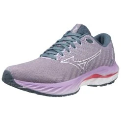 Mizuno Women's Wave Inspire 19 Running Shoe- Wisteria/China Blue- Regular (B) -Sports Store 411398 6BCL 07
