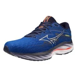 Mizuno Men's Wave Rider 27 Running Shoe - Surf The Web/White - Regular (D) -Sports Store 411415 5E00 07