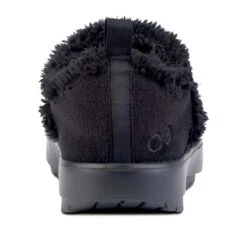 OOfos Women's OOcoozie Low Shoe Recovery Shoe - Black - Regular (B) -Sports Store 5074BLACK shot5