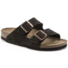 Birkenstock Arizona Mocha Suede Leather Sandal- Regular/Wide -Sports Store 51903
