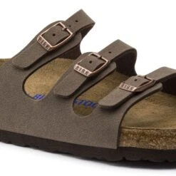 Birkenstock Women's Florida Soft Footbed Mocha Birko-Flor Nubuck Sandal- Regular/Wide 12 Birkenstock Women's Florida Soft Footbed Mocha Birko-Flor Nubuck Sandal- Regular/Wide -Sports Store 53881 detail 1