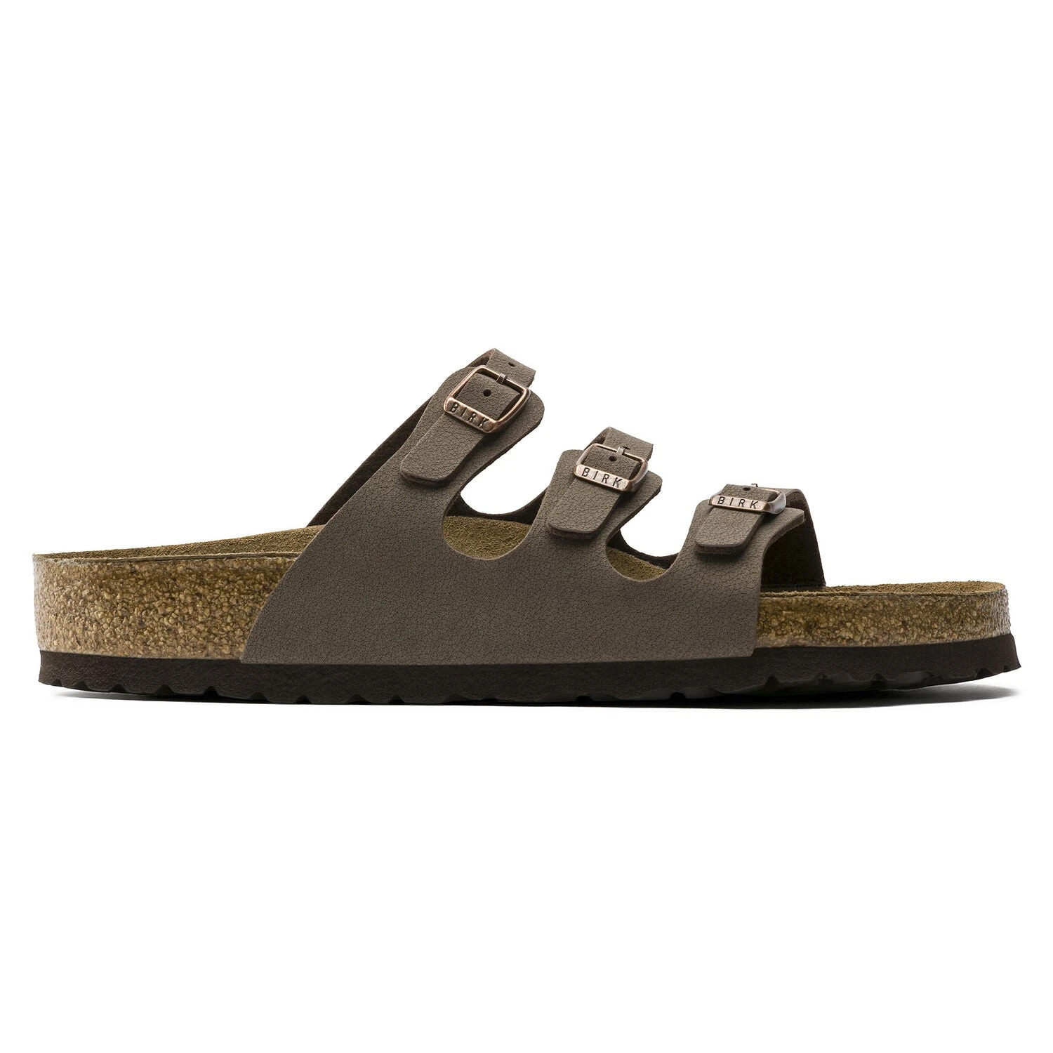 Birkenstock Women's Florida Soft Footbed Mocha Birko-Flor Nubuck Sandal- Regular/Wide 4 Birkenstock Women's Florida Soft Footbed Mocha Birko-Flor Nubuck Sandal- Regular/Wide - Image 2