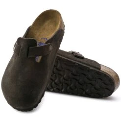 Birkenstock Boston Soft Footbed Mocha Suede- Regular/Wide -Sports Store 660461 sole bost b