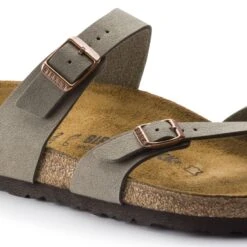 Birkenstock Mayari Cork Stone Birko-Flor Nubuck Sandal- Regular/Wide -Sports Store 71071 detail 1