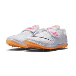 Unisex Nike Air Zoom High Jump Elite Spike - White/Black/Laser Pink - Regular (D) -Sports Store 806561 102 PHCFH001