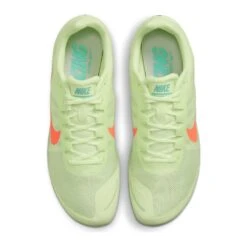 Nike Unisex Zoom Rival D Track Spike - Barely Volt/Hyper Orange/Dynamic Turq - Regular (D) -Sports Store 907566 700 PHCTH001 1500 1