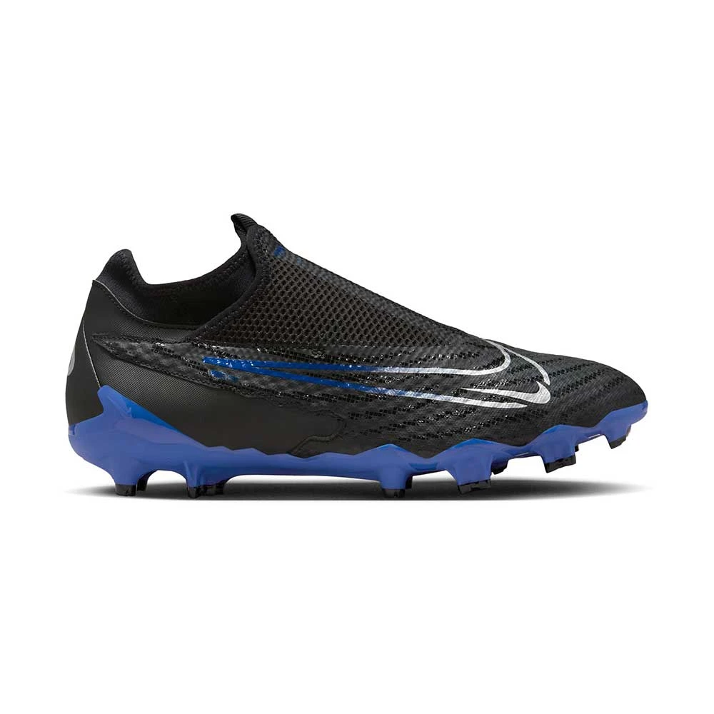 Nike Phantom GX Academy Dynamic Fit MG Soccer Cleat - Black/Chrome-Hyper Royal- Regular (D) 3 Nike Phantom GX Academy Dynamic Fit MG Soccer Cleat - Black/Chrome-Hyper Royal- Regular (D)