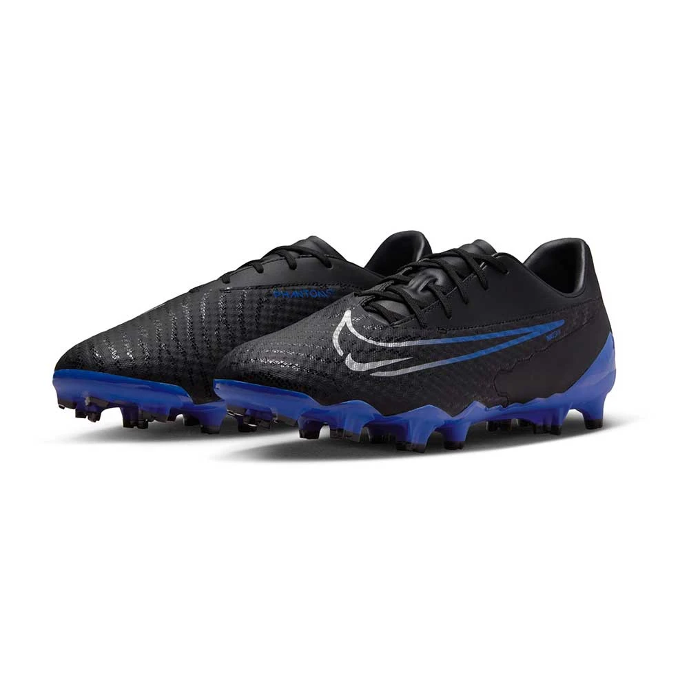 Nike Phantom GX Academy MG Soccer Cleat - Black/Chrome-Hyper Royal- Regular (D) 4 Nike Phantom GX Academy MG Soccer Cleat - Black/Chrome-Hyper Royal- Regular (D) - Image 2