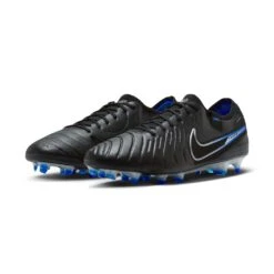 Nike Tiempo Legend 10 Elite FG Soccer Cleat - Black/Chrome-Hyper Blue- Regular (D) -Sports Store AURORA DV4328 040 PHCFH001 2000