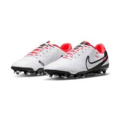 Nike Tiempo Legend 10 Academy MG Soccer Cleat - White/Black-Bright Crimson- Regular (D) -Sports Store AURORA DV4337 100 PHCFH001 2000