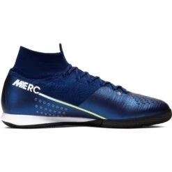 Nike Unisex Superfly 7 Elite MDS IC Soccer Cleat - Blue Void/White/Black/Metallic Silver -Sports Store BQ5470 401 PHSRH001